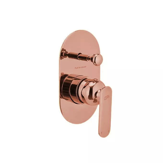 CERA BROOKLYN Concealed Diverter Quarter Turn Wall Mount PVD Finish, F1018722 Series
