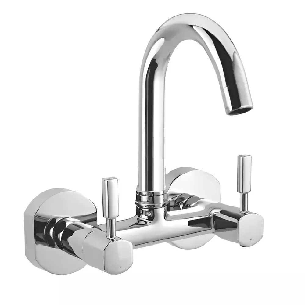 CERA GAYLE Sink Mixer Quarter Turn Wall Mount Chrome Plating Chrome, F1014502