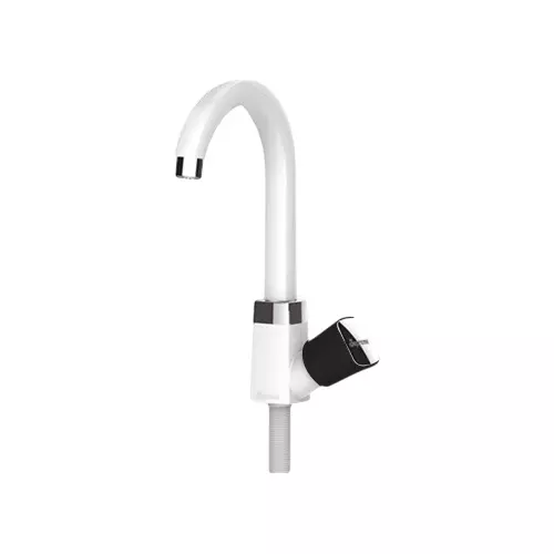 SUPREME Crown Series Swan Neck Sink Tap Square, O Black