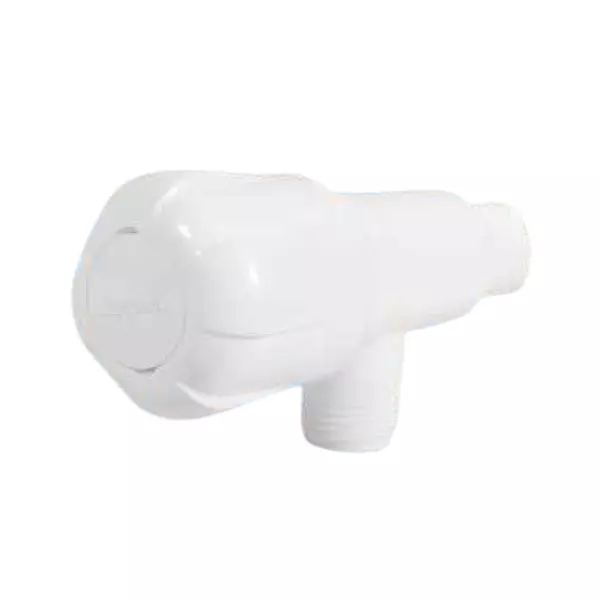 SUPREME Elegant Series Right Angle Stop Tap Quarter Turn Plastic, Texla White