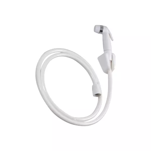 SUPREME 2-in-1 Faucet PVC Wall Mount with 1.5 m Hose, White