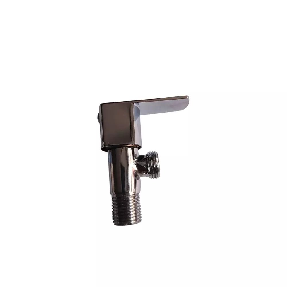 INDIA DREAMS Angle Wall 1/2 inch (12.5 mm) Brass Wall Mount Silver, ID_SS_090