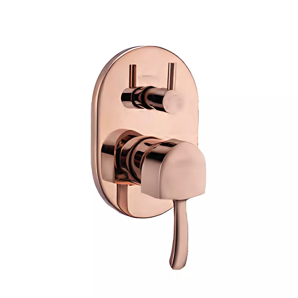 Somany Exposed Part of Regular Diverter French Collection Arizona Series Rose Gold Finish Wall Mount, 272111400201