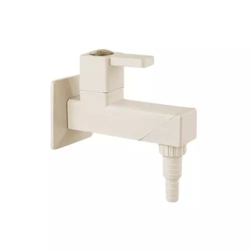 TRIJAL Oscar Bib Cock Nozzle With Flange Ivory 15 mm Thread & 20 mm Spindle, OSR-104 (Pack of 24)