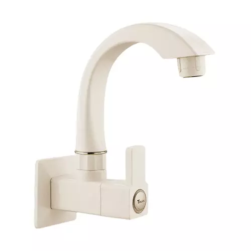 TRIJAL Oscar Sink Cock With Flange Ivory 15 mm Thread & 20 mm Spindle, OSR-109 (Pack of 24)
