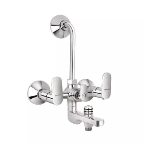 Somany Wall Mixer 3 in 1 Signature Collection Thistle Series Chrome Finish Metal Body, 272201140031