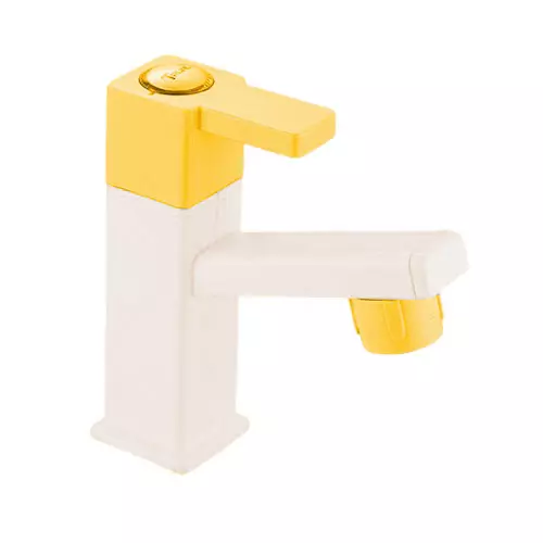 TRIJAL Oscar Plus Pillar Cock White, Gold 15 mm Thread & 20 mm Spindle, OSP-103 (Pack of 24)