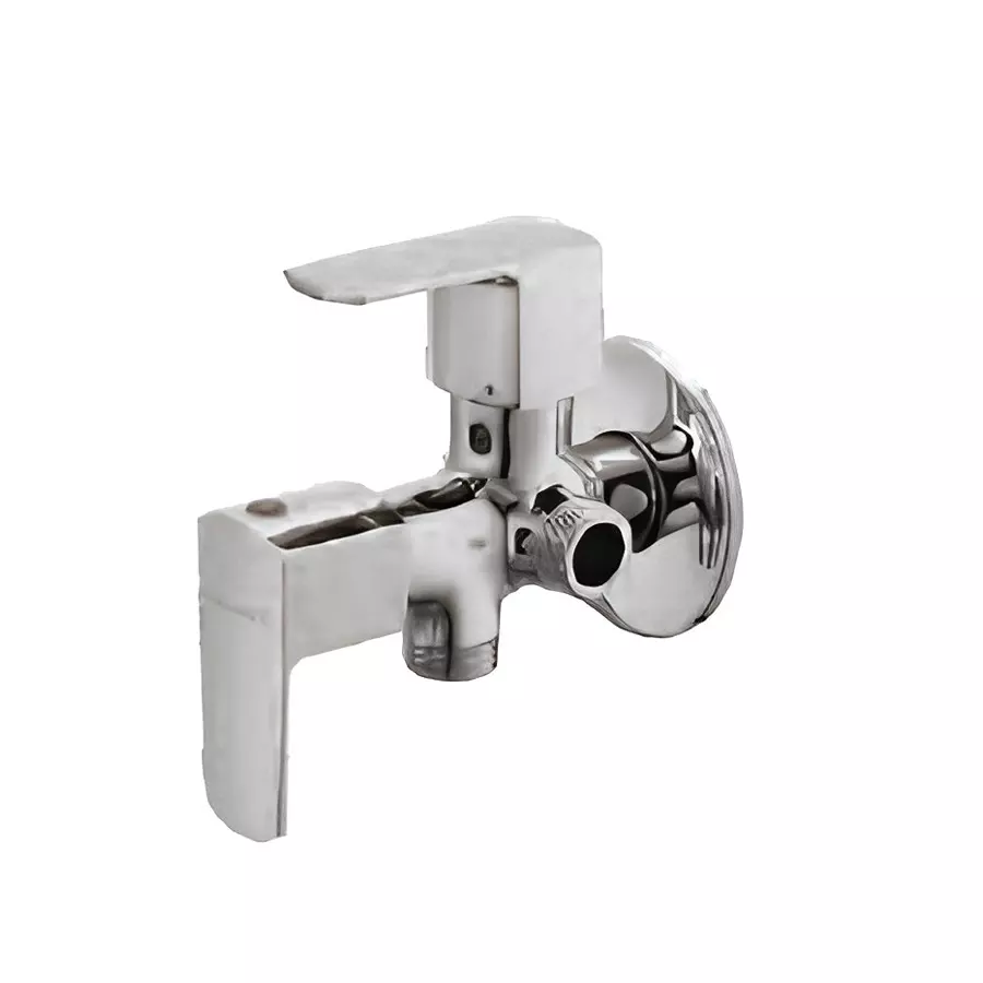 Somany Angular Stopcock Two Way Signature Collection Optimus Series Chrome Finish Wall Mount, 272211450061