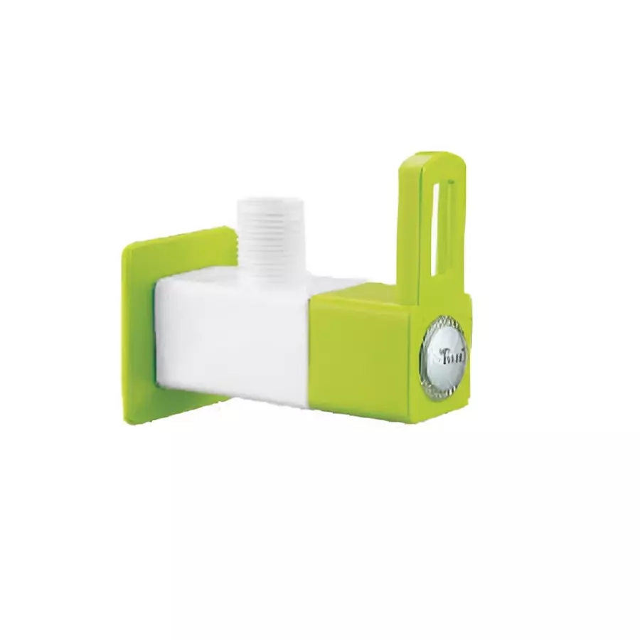 TRIJAL Star Plus Angle Cock with Flange White, Green, STP-102