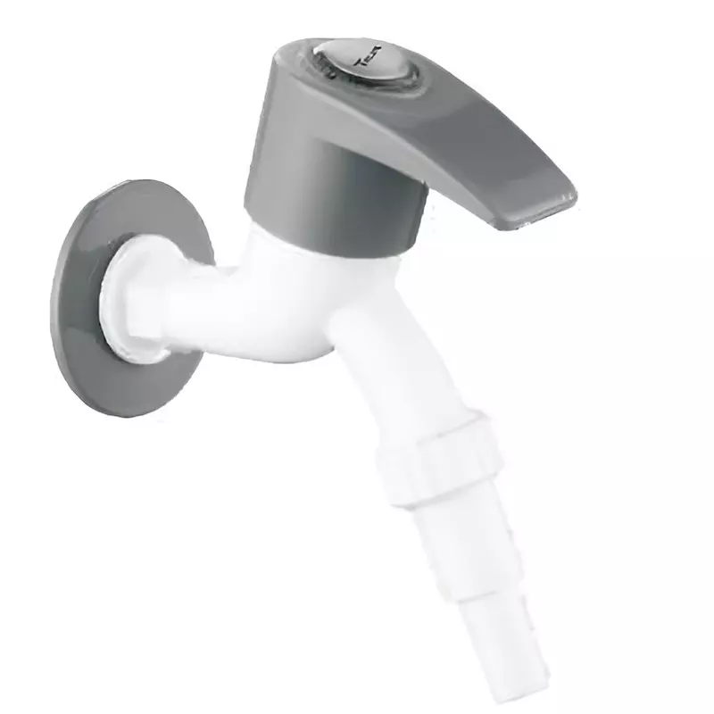TRIJAL Silver Plus Bib Cock Nozzle with Flange White, Grey, SLP-104 (Pack of 48)