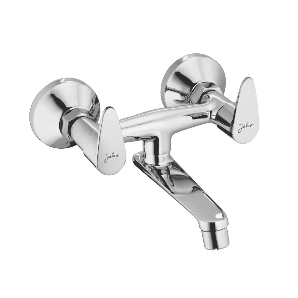 Jabra Non-Telephonic Mixer Vignet Series Brass Chrome Finish Wall Mount Silver