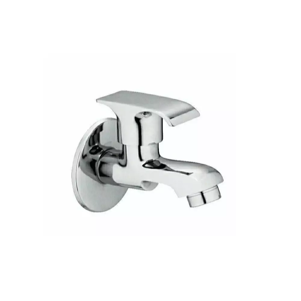 Jabra Bib Cock Bright Series Brass Chrome Finish Wall Mount Silver