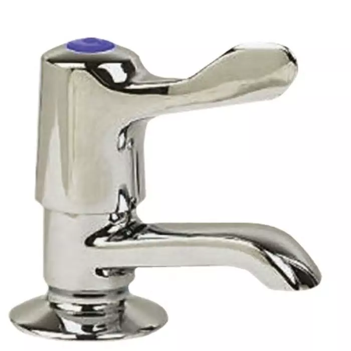 Pegler Yorkshire Chrome Plated Brass Quarter Turn Lever Handle Cold Basin Tap 1/2in, 308037