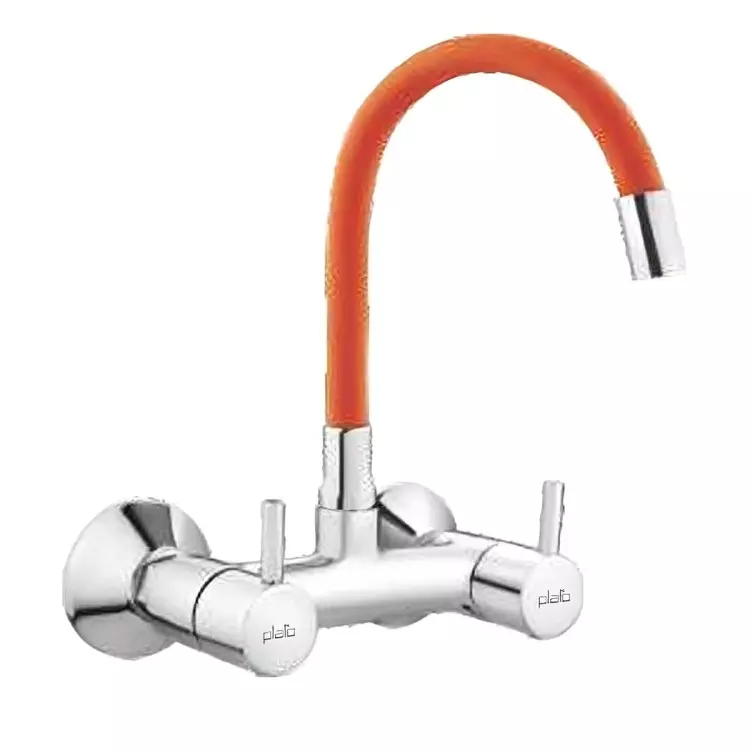 PLATO ITALIK Series Sink Mixer with Swivel Spout Silver, I-211 C