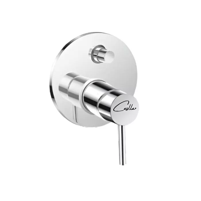 CASLLA Exposed Part Kit for Regular Divertor Cobalt Series Brass Chrome Finish Silver, CAT-CHR-922304