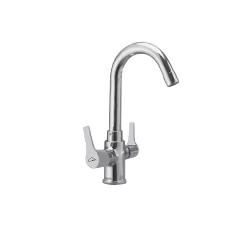 CASLLA Center Hole Basin Mixer Cooper Series Brass Chrome Finish Silver, CPR-CHR-822309