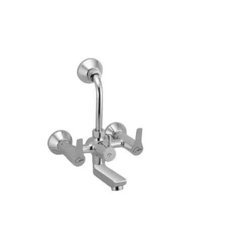 CASLLA Wall Mixer with Provision for Overhead Shower Cooper Series Brass Chrome Finish Silver, CPR-CHR-822314