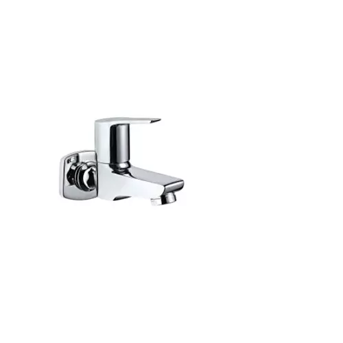 CASLLA Bib Cock with Wall Flange Cooper Series Brass Chrome Finish Silver, CPR-CHR-822317