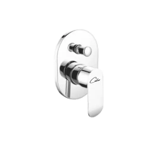 CASLLA Exposed Part Kit for Hi- Flow Divertor Curl Series Brass Chrome Finish Silver, CRL-CHR-832305
