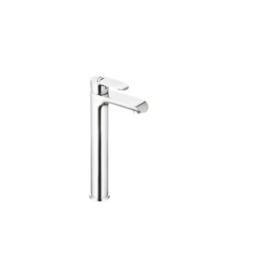 CASLLA Pillar Cock Tall Hieght Curl Series Brass Chrome Finish Silver, CRL-CHR-832312