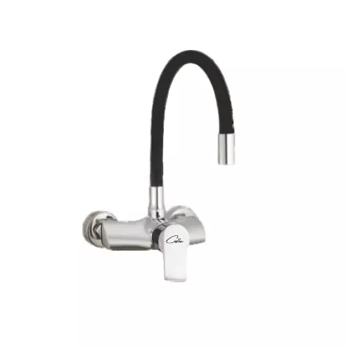 CASLLA Single Lever Sink Mixer Curl Series Brass Chrome Finish Silver, CRL-CHR-832325
