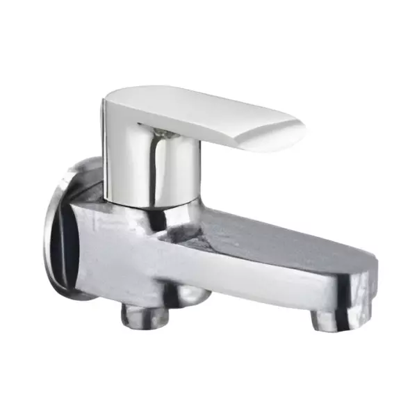 CASLLA Bib Cock Two in One with Wall Flange Cloe Series Brass Chrome Finish Silver, COE-CHR-862318