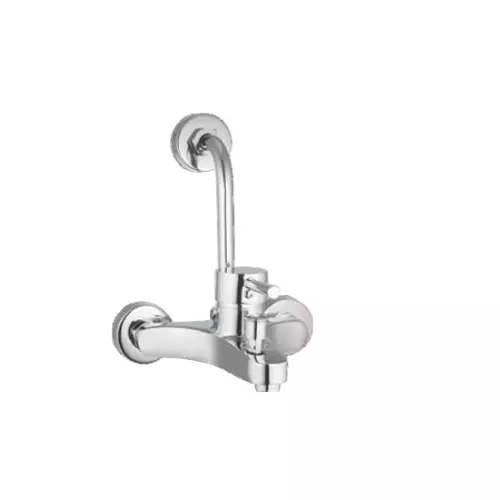 CASLLA Single Lever Wall Mixer with Provision Cloe Series Brass Chrome Finish Silver, COE-CHR-862324