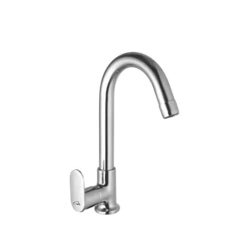 CASLLA Swan Neck with Swinging Spout Candy Series Brass Chrome Finish Silver, CNY-CHR-712310