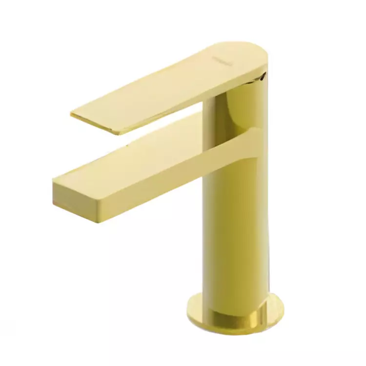 IVAS Single Lever Basin Mixer Azure Gold Deck Mount for Bathrooms, IM12009785