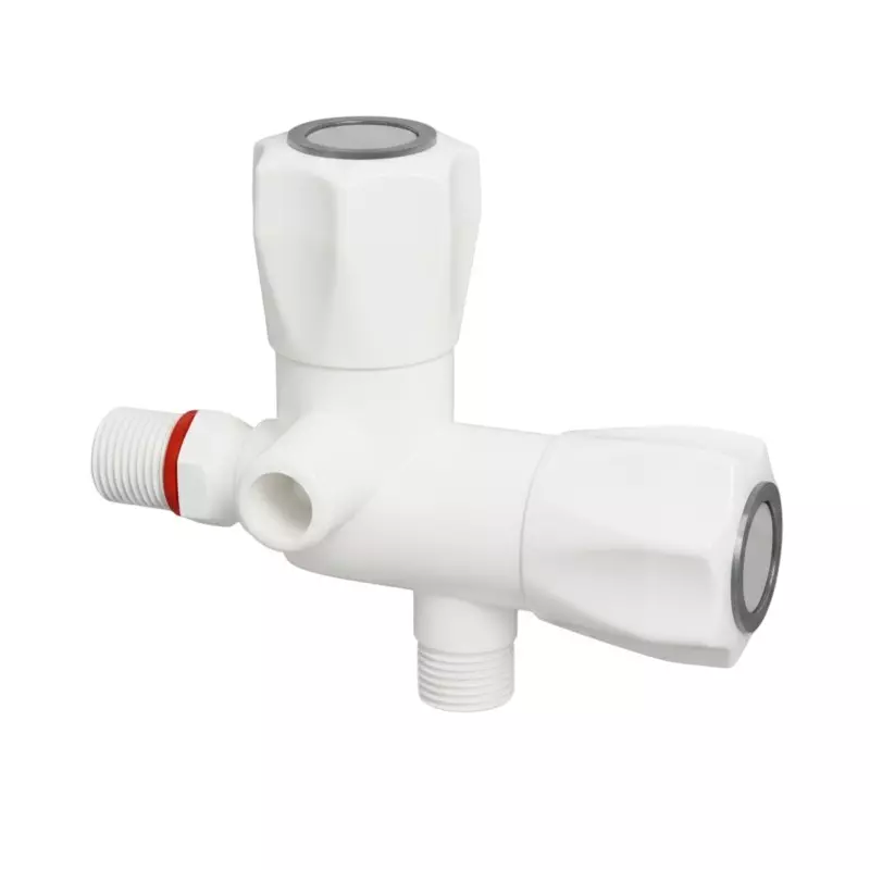 FITVIT 2 In 1 Angle Cock 1/2 inch (12.7 mm) PP Plastic