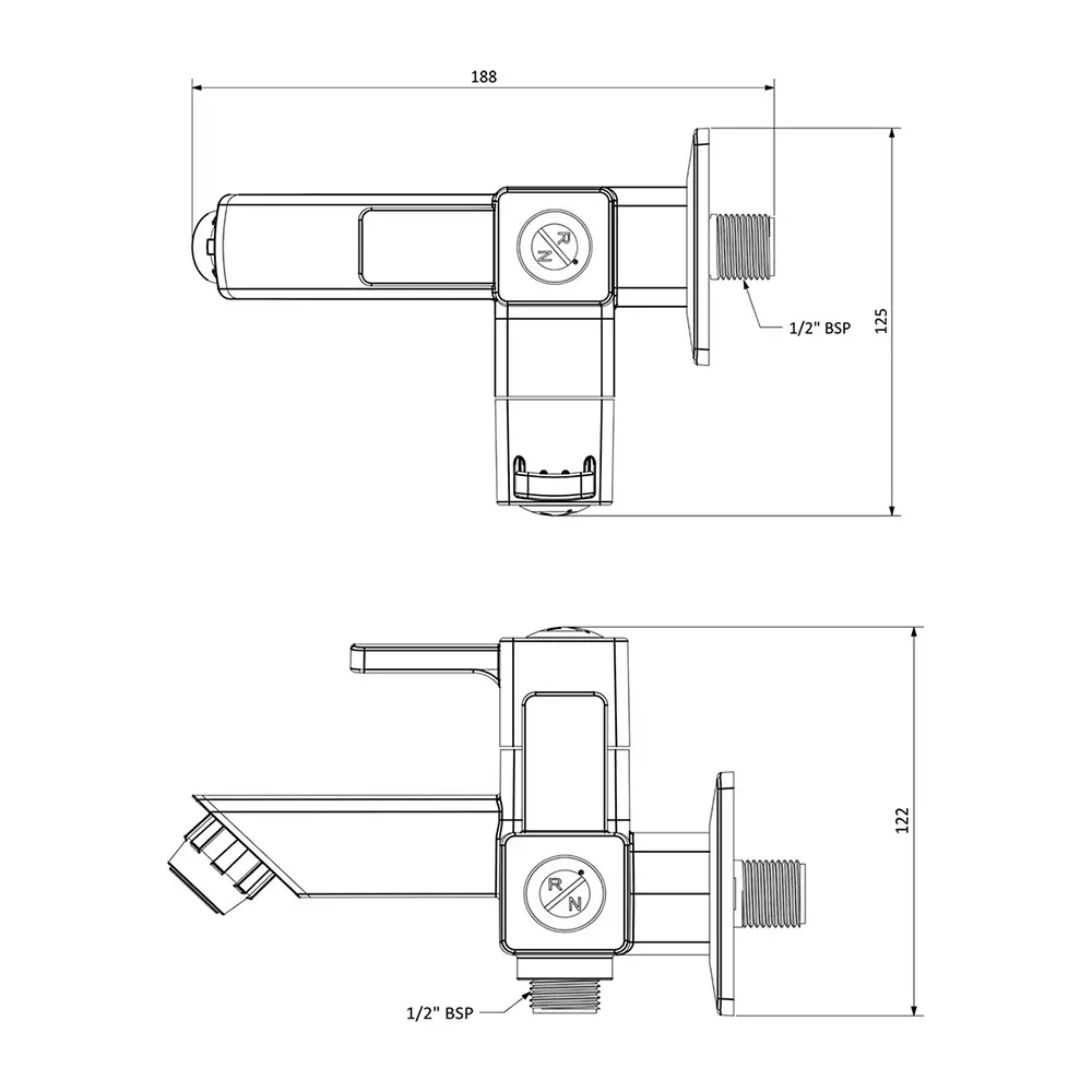 rn-foam-flow-2-in-1-bib-tap-with-flange-45-ptmt-white-chrome-12-inch-15-mm-size-for-kitchen-bathroom-use-rnabh04d16