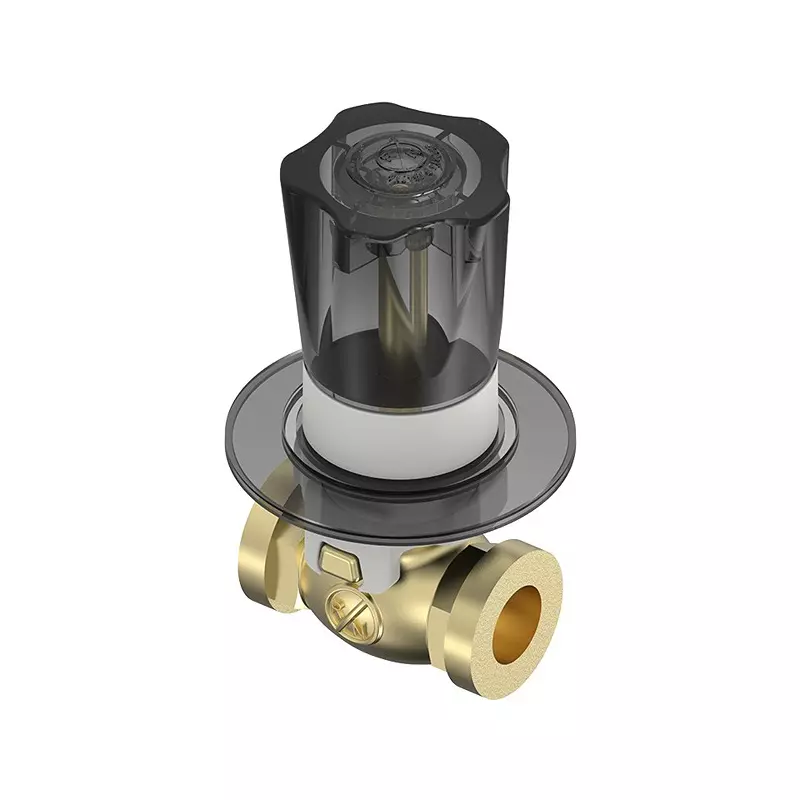 RN Concealed Stop Tap Brass White Charcoal 1/2 Inch (15 mm) Size for Kitchen & Bathroom Use, RNMAJ21F04