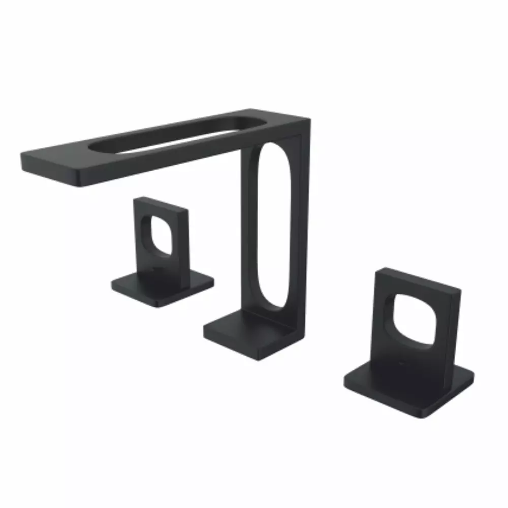 RN Aqua Single Lever Basin Mixer Tap Black 1/2 Inch (15 mm) Size Brass for Bathroom & Toilets, RNSL074115