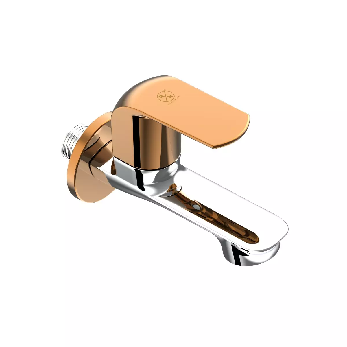 RN Solitaire Pro Dual Long Nose BIB Tap With Flange Rose Gold Chrome 1/2 Inch (15 mm) Size, RNSOP25G02