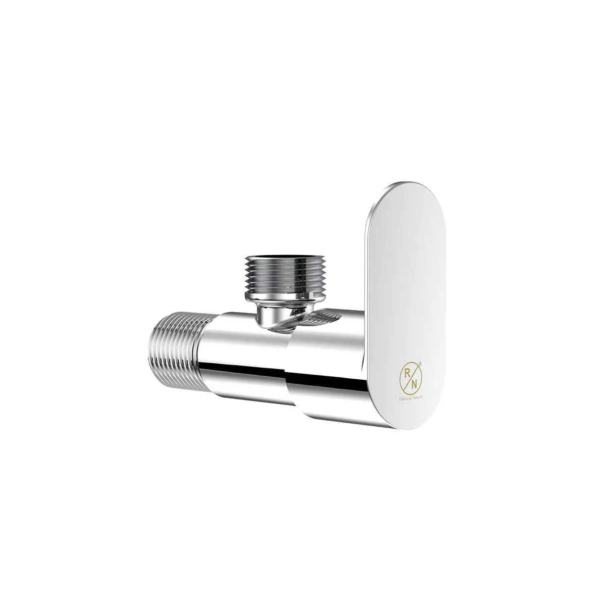 RN Zane Collection Angle Tap Without Flange 1/2 Inch (15 mm) Size Chrome Plated Brass, RNZAN24G11