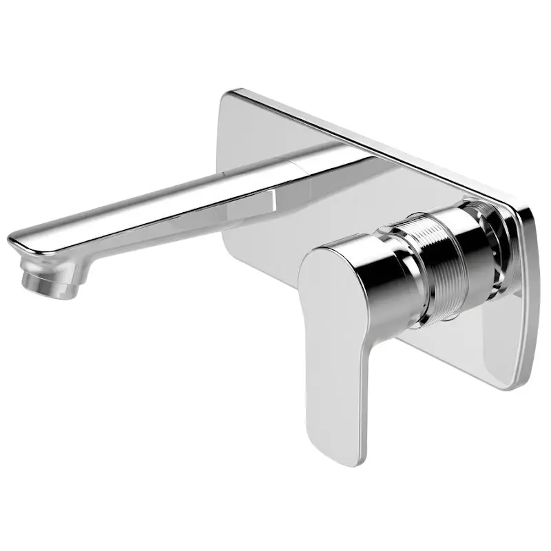 IVAS Elanza Single Lever Expose Tap Wall Mounted Chrome Finish Silver for Bathroom & Toilets Use, IM12008833