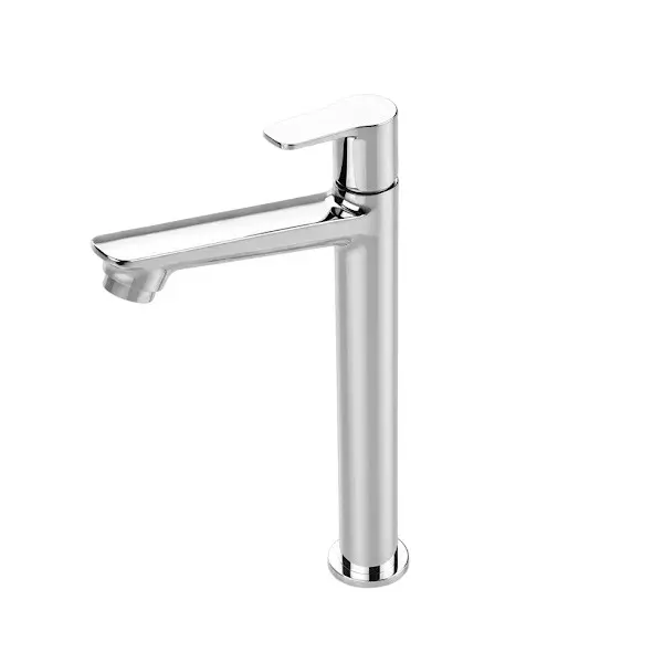 IVAS Elanza Extended Body Pillar Tap Table Mounted Chrome Finish Silver for Bathroom & Toilets Use, IM12008819