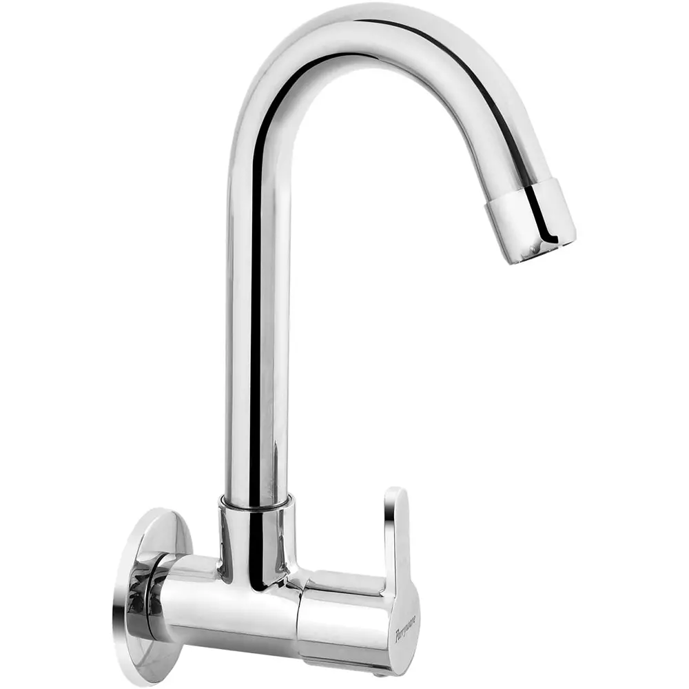 Parryware Claret Single Lever Sink Tap Stainless Steel Wall Mount Chrome Finish, G5221A1