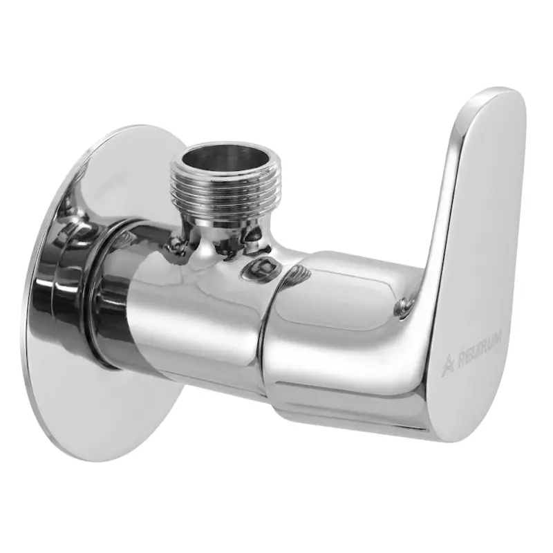 PLUMBER Ecoline Series Estel Range Angle Tap, Chrome Finish and Wall Mounted, ETL-0507