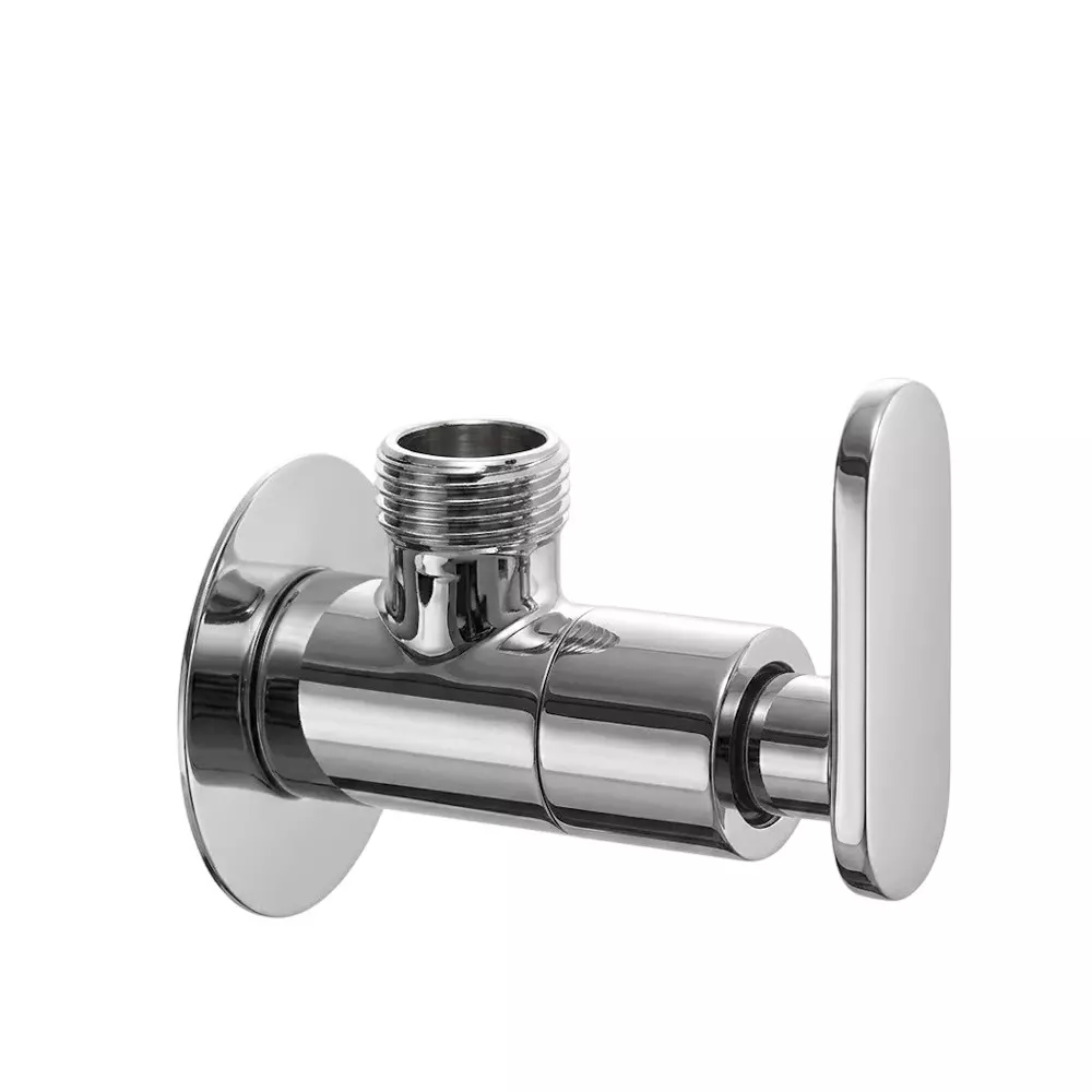 PLUMBER Ecoline Series Eva Range Angle Tap, Wall Mounted and Chrome Finish, EVA-0507