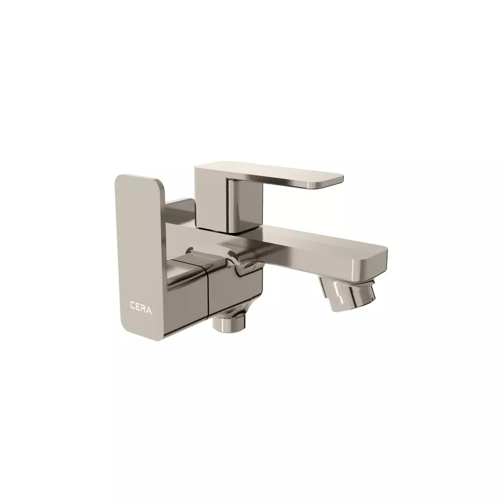 CERA Quarter Turn Ruby Bib Tap with One Side Handle 2 Way Graphite Grey for Bathroom Use, F1005161GG