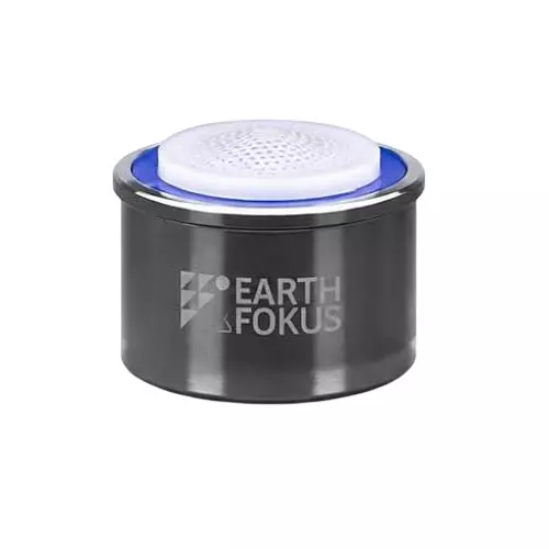 EARTH FOKUS Premium Faucet Aerator Universal Thread Chrome Finish 1.5 L/min Flow Rate Stainless Steel & POM Polymer, WF-ESD-0015-UP1