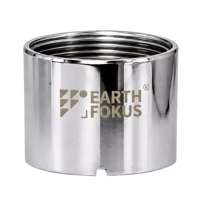 EARTH FOKUS Housing Adapter Aerator Female Thread Polished Stainless Steel for 22 & 24 mm Tap Fitting, WF-HS-F-P2 (Pack of 2 Pcs)