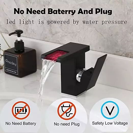 Aquieen Luxury Black Brass & Copper Basin Mixer Tap, AQN 574