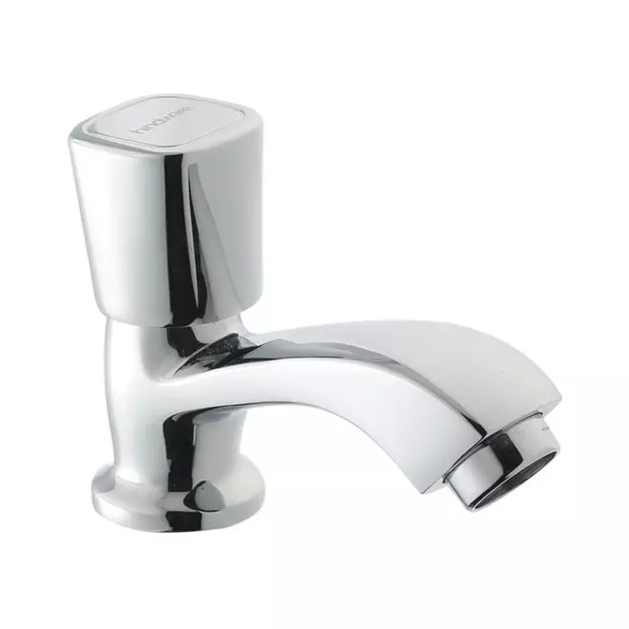 Hindware Dove Brass Chrome Finish Pillar Cock Basin Tap