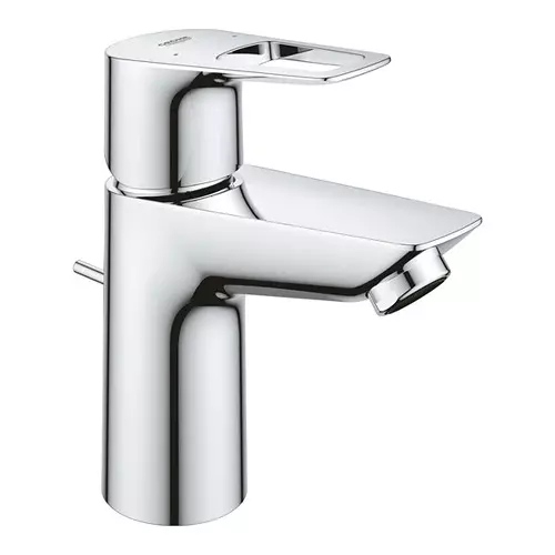 Buy Grohe Bauloop Basin Mixer Tap Brass Chrome Finish Silver, 32814001 from Industrybuying.com