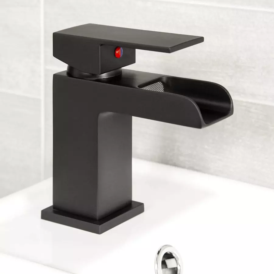 Aquieen Luxury Basin Tap Brass & Copper Chrome Finish Black, AQN 937