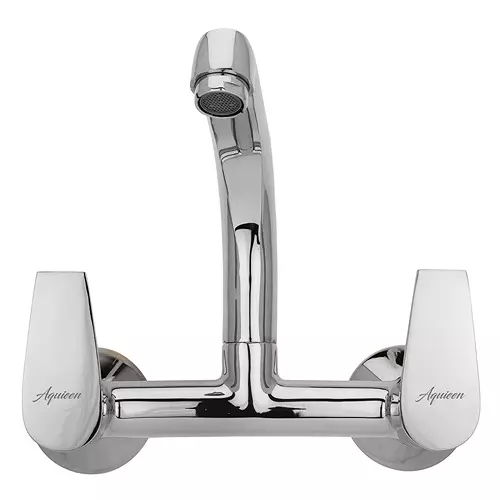 Aquieen Sink Mixer Tap Brass Chrome Finish Silver, AQN 742