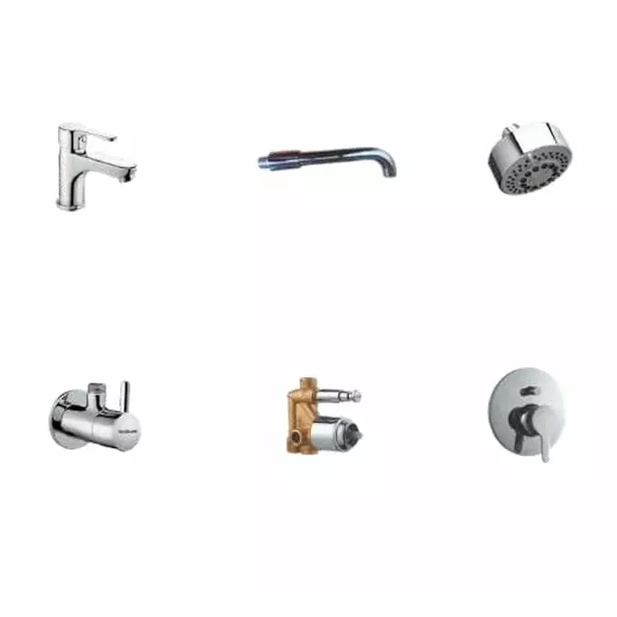 Hindware Splendid Duo Brass Combo Set with Single Lever Basin Mixer, F430005CP
