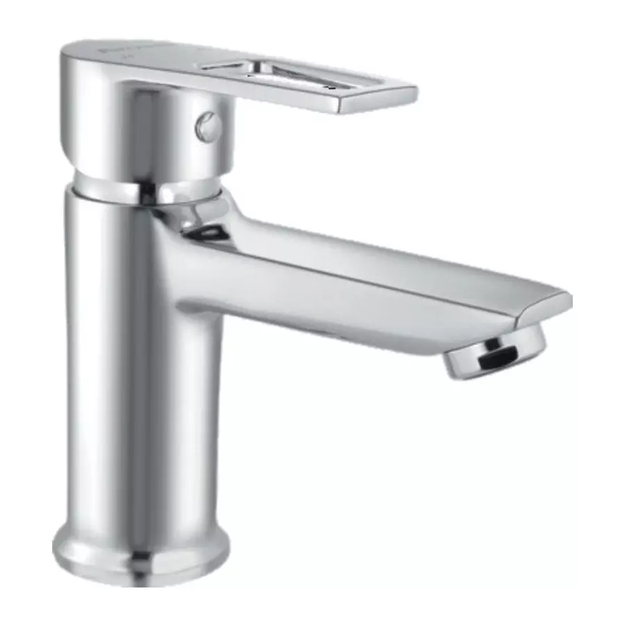 Parryware Single Lever Basin Mixer Espirion Series Silver Stainless Steel Chrome Finish, T7214A1